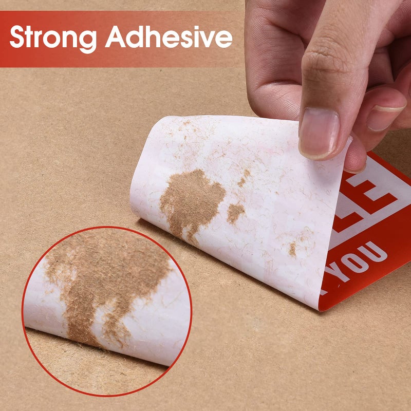 Pacific Mailer Fragile Stickers for Shipping 3in x 2in Handle with Care Fragile Stickers Shipping Labels Stickers Strong Ahesive for Moving (1 Rolls, 500 per Roll) - Image 5